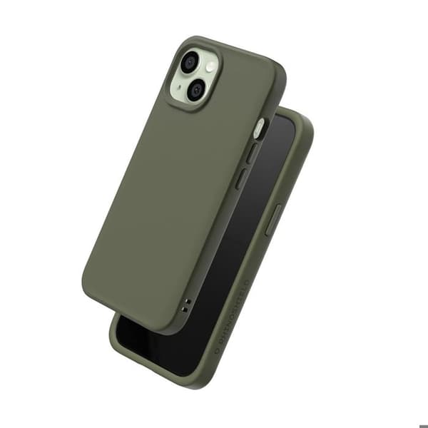 Cover til iPhone 15 Plus Model SolidX Kompatibel med Trådløs Opladning Rhinoshield Grøn Grön