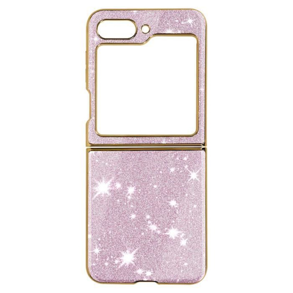 Mobilskal - AVIZAR - Galaxy Z Flip 5 - Glittrig - Hård - Ökad skydd Rosa