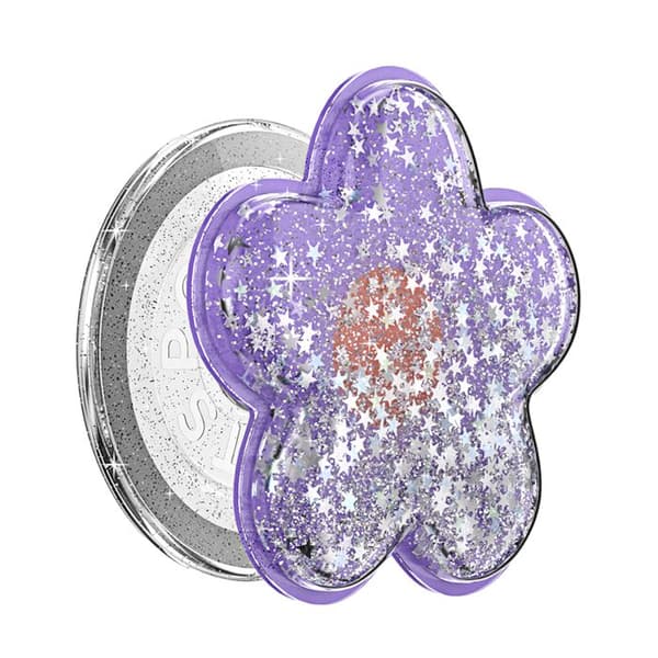 Stöd Smartphone PopGrip Premium MagSafe Glittrande Stjärneffekt PopSockets Lavendel Violett
