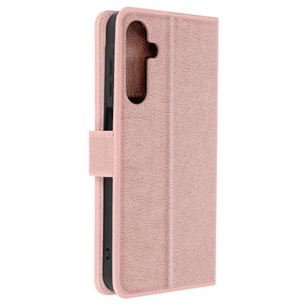 Suojakuori Samsung Galaxy A05s:lle - AVIZAR - Chesterfield - Lompakko ja videoteline - Vaaleanpunainen Rosa