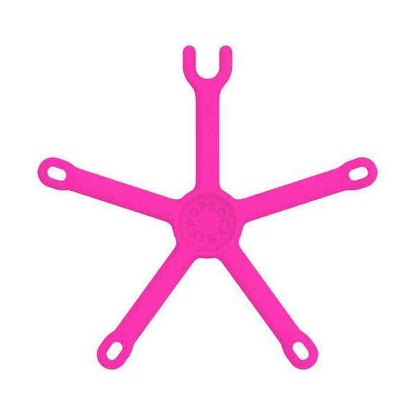 PopMount 2 Smartphonehållare Flexibel silikon Multifunktion PopSockets Rosa
