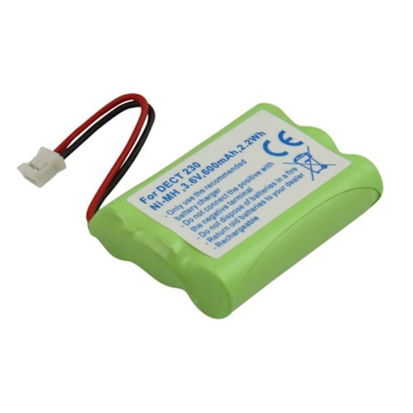 Batteri för Alcatel Altiset S / Pro I / OneTouch Class NiMH 3.6V 600mAh 2.2Wh Grön Grön