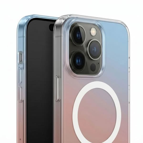 Stødabsorberende cover til iPhone 14 Pro Max med MagSafe-ring 3mk Multifarvet Svart