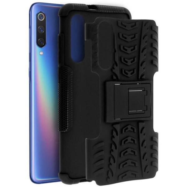 Xiaomi Mi 9 Case Hybrid Protection Kova Joustava Videotuki Musta