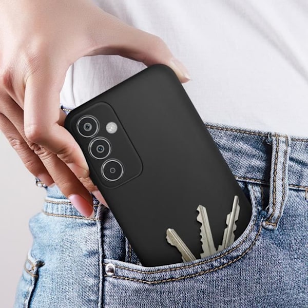 Coque - AVIZAR - Samsung Galaxy M35 - Semi-rigide - Soft-touch - Anti-spår Svart Svart