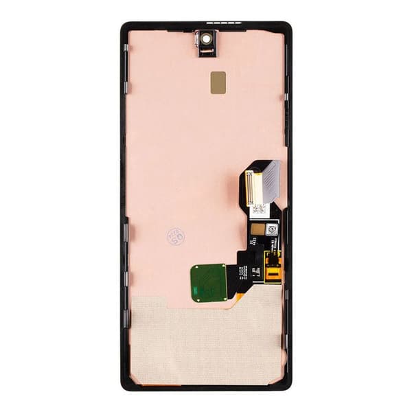 Erstatningsskærm - GOOGLE - Pixel 6A - Berørings-LCD - Sort - 5,5 tommer Svart