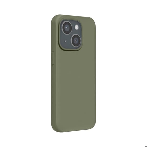 MagSafe-cover til iPhone 15 Plus, blød, stødabsorberende, SolidX-serie, Rhinoshield, grøn Grön