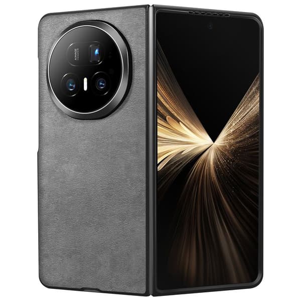 Cover - ADVISORY - Honor Magic V5 - Rigid - Textured Leather Effect - Reinforced Edges Grå