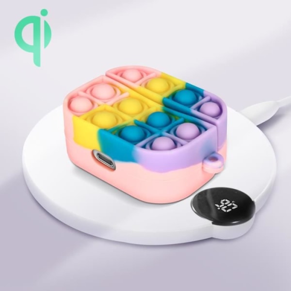 Airpods Pro Case Silikoni Bubble Pop Design 2-osainen monivärinen Flerfärgad