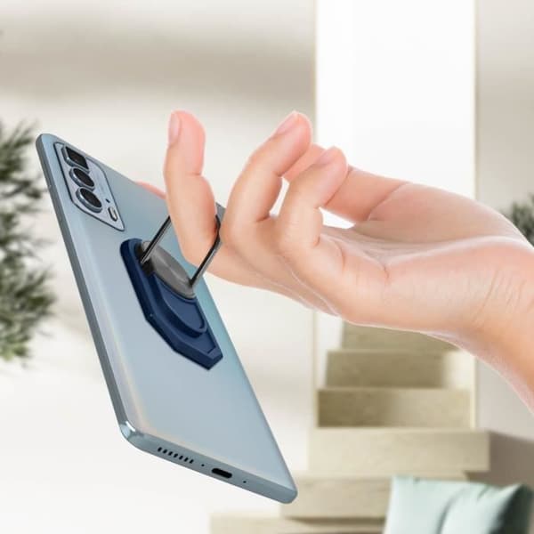 Magnetisk Roterande Smartphone Hållare Ring - Marinblå marinblå