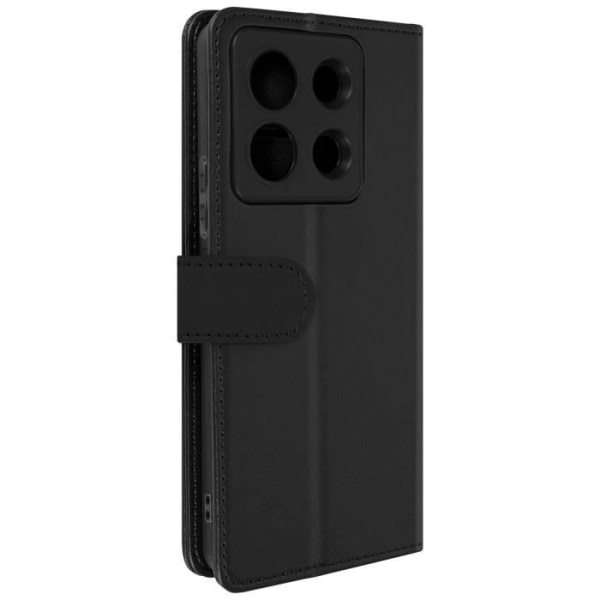 Etui til Redmi Note 13 Pro - AVIZAR - Vintage Series - Videosupport - Kortopbevaring - Sort Svart