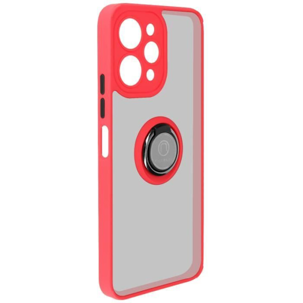 Kuori Xiaomi Redmi 12:lle - AVIZAR - Ringrip - Metallinen rengas - Punainen - Matta Röd