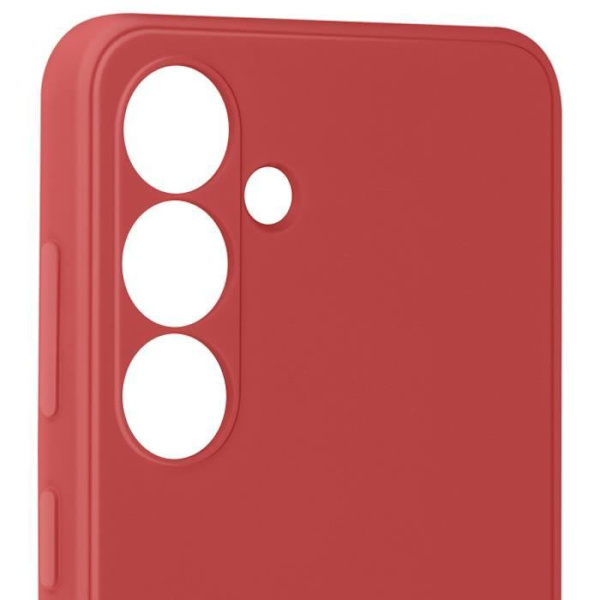 Fodral till Samsung Galaxy S24 - AVIZAR - Soft Touch Matte Flexibel Silikon - Röd - Blandat - Matt finish Röd