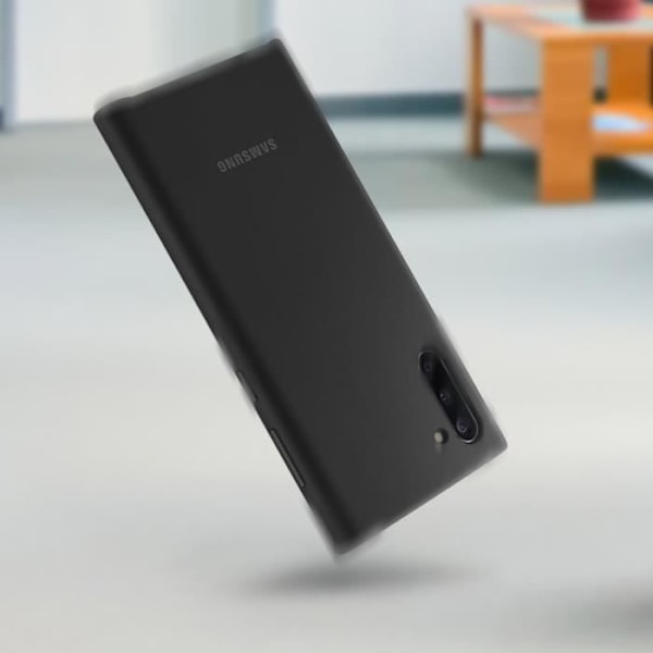 Coque - Samsung - Galaxy Note 10 - Silikongel - Stötabsorberande skydd - QI-laddning Svart