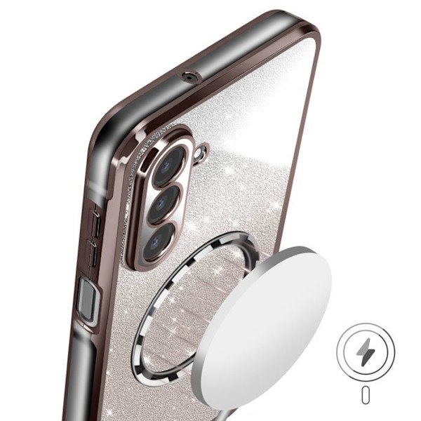 Coque MagSafe til Samsung Galaxy A26 Silikone Glimmer Sort Svart
