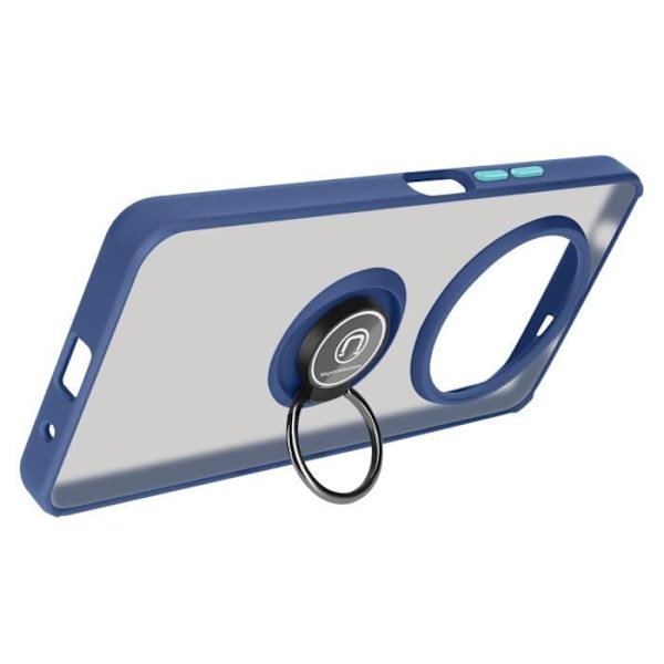 Smartphone-etui - AVIZAR - Xiaomi Redmi A3 - Metalring - Supportfunktion - Night Blue Blå