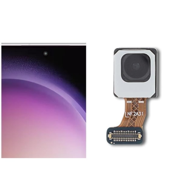 Frontkamera för Galaxy S23 och S23 Plus 12MP Selfie Sensor Original Samsung Svart