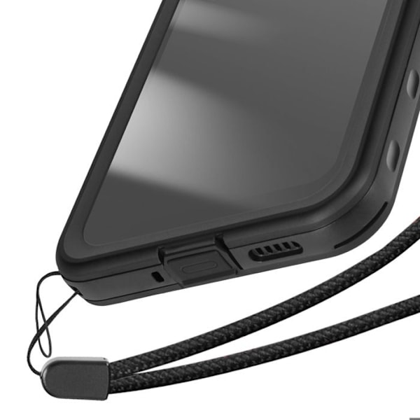 Vandtæt cover til Samsung A16 Silikonebeskyttelse Stødafvisende Shellbox Sort Svart