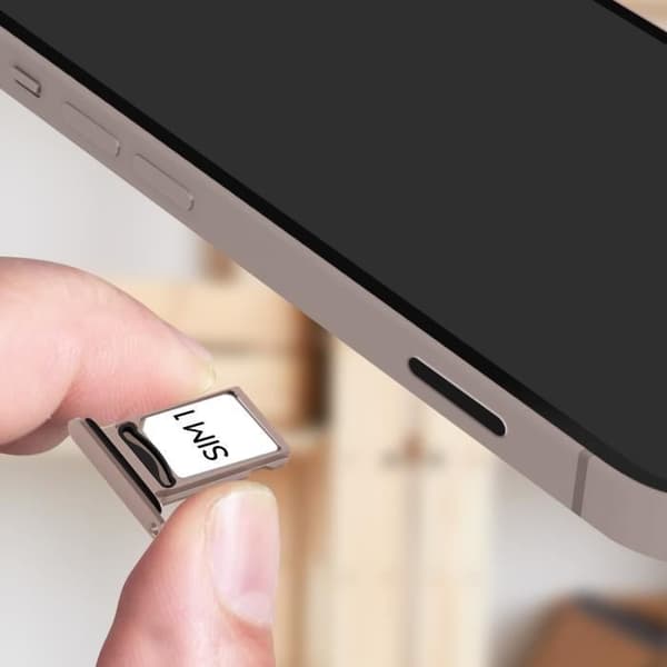 SIM-kortskuffe - iPhone - 13 - Rosé - Nano SIM - CE- og RoHS-kompatibel Rosa