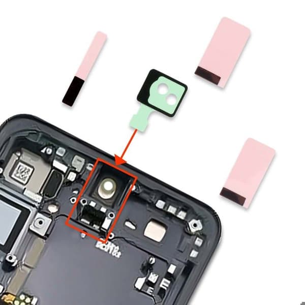 Kamera Klæbepude til Galaxy S25 Plus Præcis og Stabil Montering Samsung Grøn / Sort Grön/svart