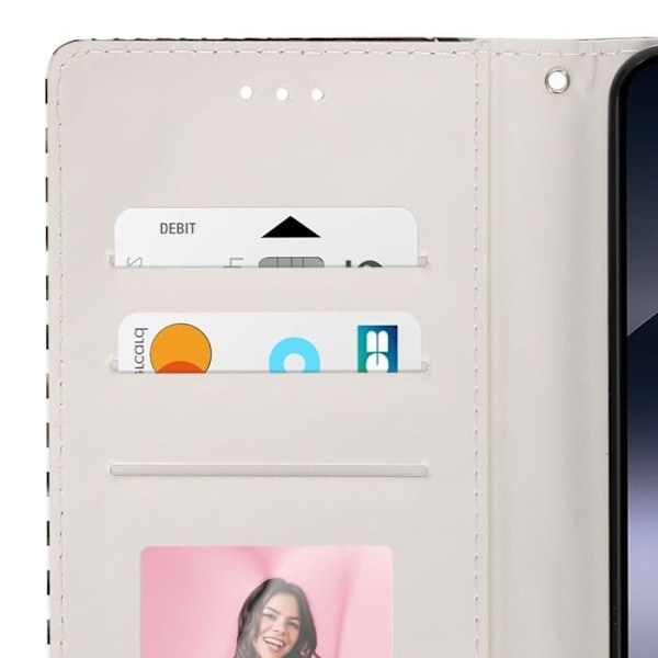 Xiaomi Redmi Note 14 5G Lompakko Suojakotelo Video Tuki Musta Svart