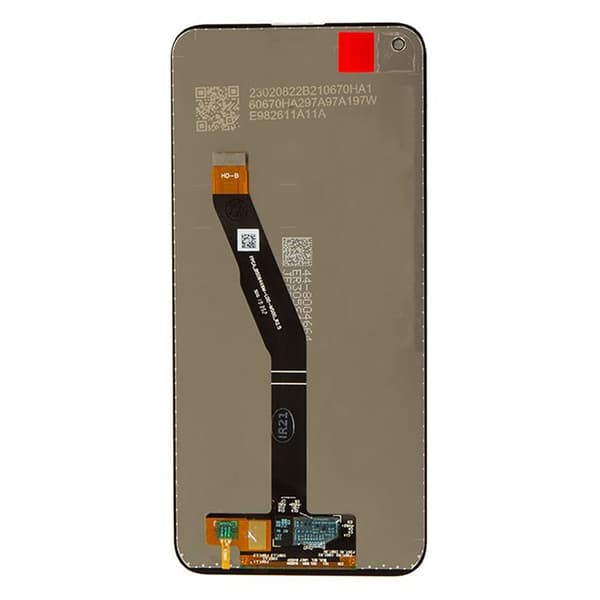 Erstatningsskærm - Huawei P40 Lite E - LCD IPS - Kapacitiv Berøringsskærm - Sort Svart