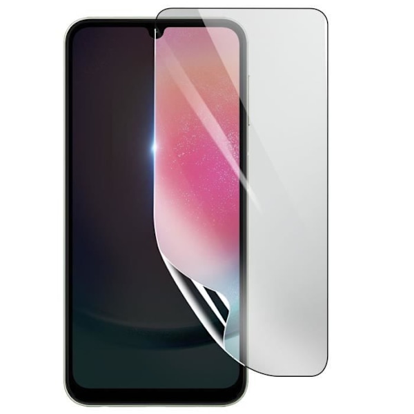 Suojakalvo - 3MK - Samsung Galaxy A24 - Iskunkestävä hydrogeeli - Läpinäkyvä - Naarmuuntumaton Transparent