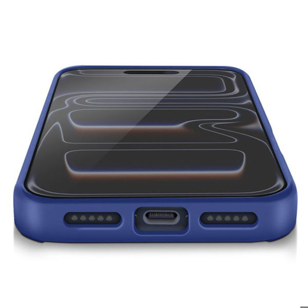 Coque för iPhone 17 Pro med Ringstöd och Magnetisk Fäste Blå Blå