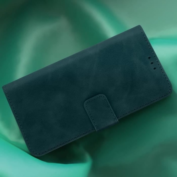 iPhone 14 Folio Wallet Case Video Support Mateffekt Soft Touch grøn grön