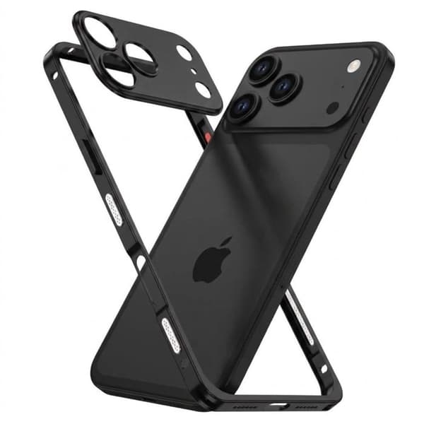 Beskyttelsesdesign til iPhone 18 Pro Stødabsorberende med Indbygget Kamerabeskyttelse Sort Svart