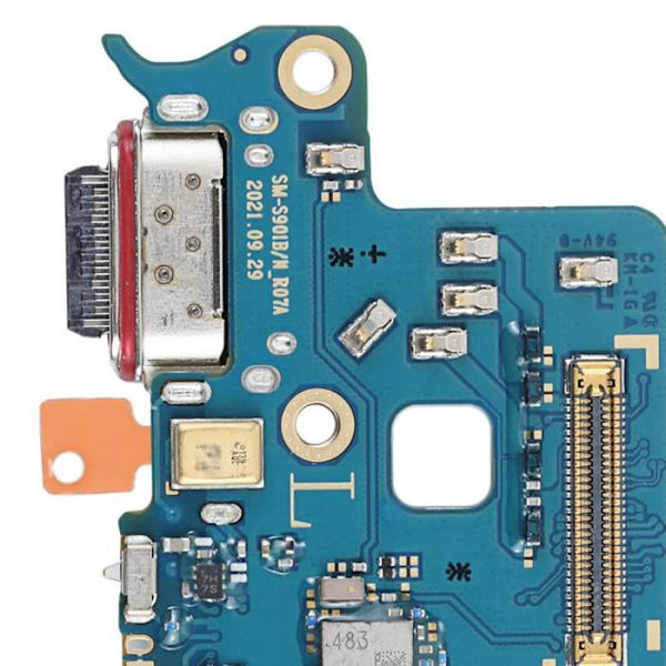 Alkuperäinen Samsung S22 Plus Micro USB-C latausliitin ja SIM-kortinlukija Svart