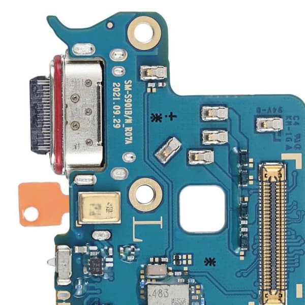 USB-C opladerstik - SAMSUNG - S22 Plus - Sort - Mikro - SIM-kortlæser Svart