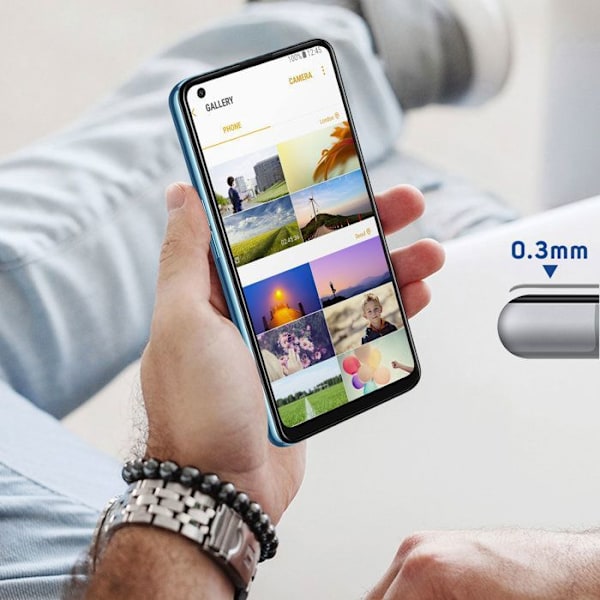 3MK Oppo Reno 5/5K 5G förstärkt härdat glas - HardGlass Max Lite™ - transparent - TU