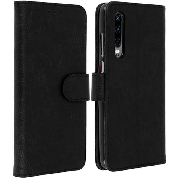 Pungcover - AVIZAR - Huawei P30 - Silikonegel - Magnetisk - Videostøtte Svart