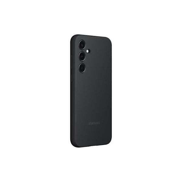 Samsung Galaxy A35 5G:n musta silikonikuori ja puhelintelineet