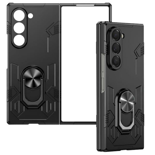 Ringfodral till Samsung Galaxy Z Fold 6 Corners Anti-fall och Stötsäker Svart