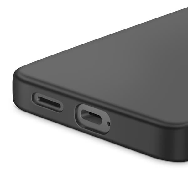 Coque - AVIZAR - Galaxy S25 Edge - Silikone Semi-Hård - Soft-Touch - Sort Svart