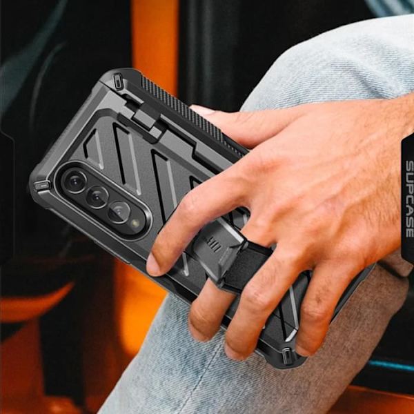 Etui til Samsung Galaxy Z Fold 4 - SUPCASE - Multi-Layer Unicorn Beetle Pro - Sort svart
