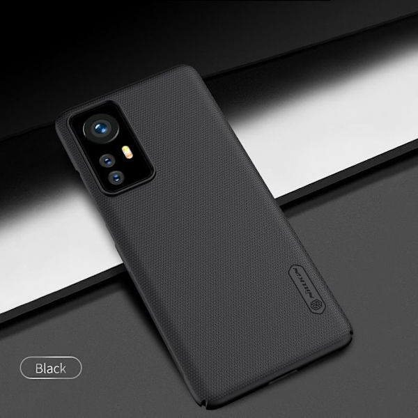Kuori - NILLKIN - Super Frosted Shield - Xiaomi 12 / 12X - Musta - Liukumaton - Kova sort