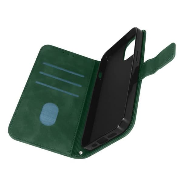 iPhone 14 Plus etui - AVIZAR - Grønt geometrisk design - Fuld beskyttelse - Supportfunktion Grön