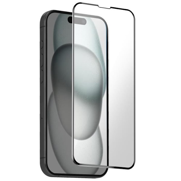 Härdat glas för iPhone 16 Plus 9H Hårdhet Anti-Glare Full Lim Transparent Transparent