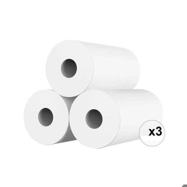 3-pack utskriftsrullar för vit kamera Hvid