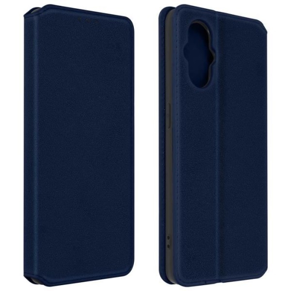 Fodral till Oppo Reno 8 Lite 5G - AVIZAR - Flip Card Holder Video Support - Midnight blue Midnattsblå