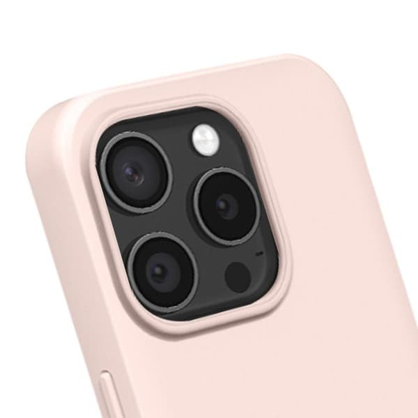 MagSafe-skal för iPhone 15 Pro Max, mjukt och stöttåligt, SolidX-serien, Rhinoshield, rosa Ros