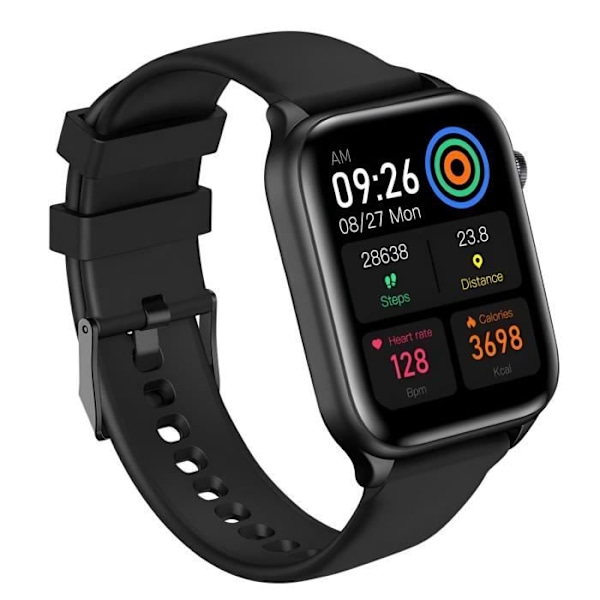 Connected Watch 2.01'' AMOLED Touch Screen Calls and Health Monitoring Riversong Black