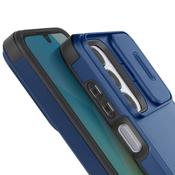 Samsung Galaxy A16 Iskunkestävä Kuoret Liukuva Kameransuoja Sininen Yö Blå