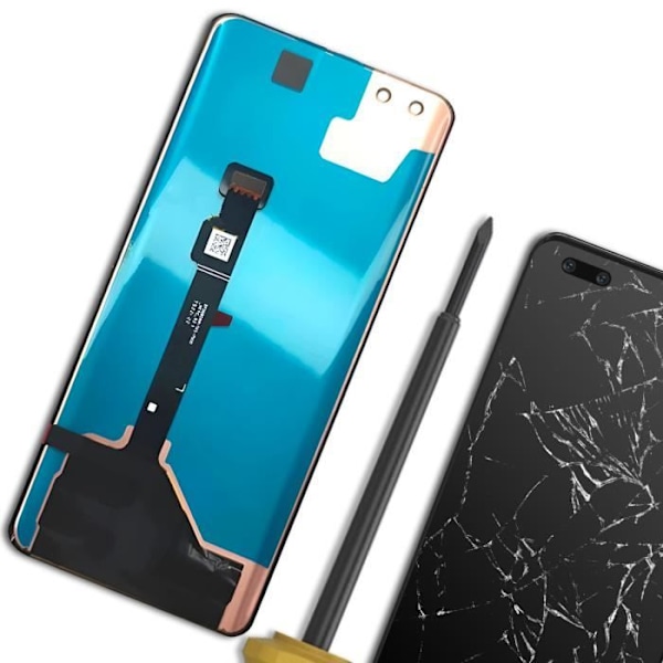 LCD-skærm og berøringsglas til Huawei Nova 10 Pro Sort Svart
