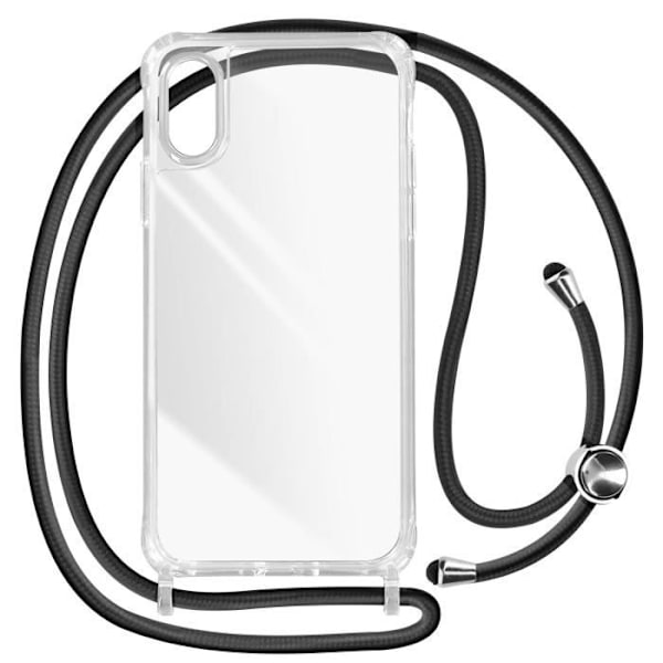 Smartphonefodral - AVIZAR - Serie Corda - Transparent - Fläta i nylon - iPhone XR Vit