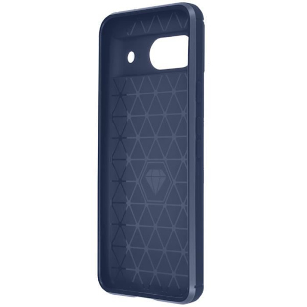 Kotelo Google Pixel 8a:lle – AVIZAR – Joustava hiili ja harjattu tehoste Midnight Blue Blå