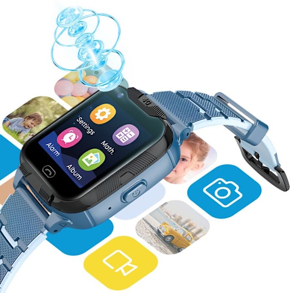 WiFi SIM smartur til børn med GPS og videoopkald Maxlife Blå Blå